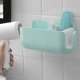thumbnail image 4 of Soporte para secador de pelo montado en la pared, estante de almacenamiento, organizador, estante de baño, verde + blanco, 4 of 8