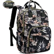 YOUI-GIFTS Laptop Backpack for Women & Men Unisex Travel Anti-Theft Bag Business Computer Backpacks Purse College School Student Bookbag, Casual Hiking Daypack with Lock, 15.6 Inch, Grey