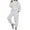 White, variant on Women's Polar Fleece Sweatsuits Fall Winter Sports Casual Two Piece Outfits Quarter Zip Pullovers Joggers Pants Tracksuits (M, White)