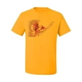 thumbnail image 2 of Wild Bobby, Mythical Fiery Phoenix, Pop Culture, Men Graphic Tees, Gold, 5XL, 2 of 3
