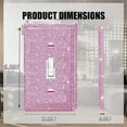 thumbnail image 3 of Pink Shiny Rhinestones Cover,Wall Switch Cover,Wall Plate Cover Decorative,Bling Switch Cover,Socket Outlet Cover, 3 of 6