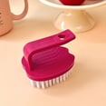 thumbnail image 5 of Safeglitz Vegetable Scrubber Brush with Ergonomic Handle - Compact Veggie Wash Brush for Potatoes & Carrots, Sturdy Bristles, Hanging Hole, Multiple Colors Available, White, 1PC, 5 of 9
