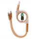 thumbnail image 1 of Miedo Halloween fantasma feliz Cable de carga telescópico múltiples USB tres en uno, 1 of 3