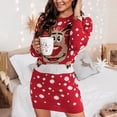 thumbnail image 4 of Vestidos de Navidad Para Mujer Vestido de Punto de Manga Larga Ajustado Con Cuello Redondo Odeerbi ODB186738, 4 of 8