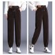 thumbnail image 1 of Pantalones gruesos de terciopelo de chenilla para mujer, pantalones harén casuales de piernas cálidas para otoño e invierno para mujer, 1 of 3