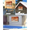 thumbnail image 4 of Burnt Orange Coastal Outdoor TV Cover 52-55 Inch Weatherproof, Summer Beach Nautical Abstract Art Outdoor TV Covers, Waterproof TV Covers for Outside TV, 4 of 7