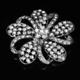 thumbnail image 4 of Broche de Flor de Diamante de Cristal Brilnte para Boda, Baile de Graduación, , Pin 2,68 Zulema Broche nupcial, 4 of 6