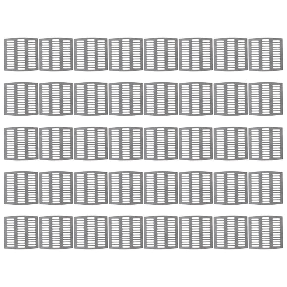 50 Pack Stainless Steel Weep Hole Covers for Brick Walls 2 76 x 2 8 Inch