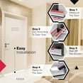 thumbnail image 4 of Bxaolu 36” Under Door Draft, Door Draught Excluder for Bottom of Doors, PVC Door Seal for Protection from Sound, Cold, Moisture and Noise (Black, 1Pack), 4 of 9