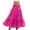 Hot Pink, variant on IROINNID Long Elastic Waist Skirt For Women Fashion Full Skirt A Set Of Wedding Skirt Full Skirt Half Skirt Solid Color Skirt