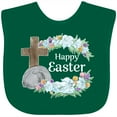 thumbnail image 3 of Inktastic Happy Easter with Cross and Flowers Boys or Girls Baby Bib, 3 of 4