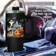 thumbnail image 3 of Halloween Gifts, Funny Skull Tumbler, Horror Coffee Mug, Skeleton Cup, Halloween Tumbler, 40 Oz Stainless Steel Tumbler with Lid and Straw, 3 of 6