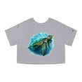 thumbnail image 2 of Water Turtle 1, Champion Women's Heritage Cropped T-Shirt, 2 of 3