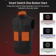 thumbnail image 1 of Chaleco Chaleco térmico cálido para hombre con cierre de cremallera de larga duración de 10 horas para acampar (negro XXXXL) Kuymtek Negro T 24 para Hombre, 1 of 9