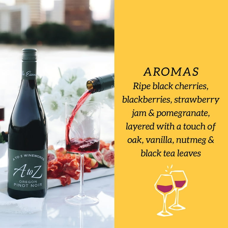 A to Z Wineworks Oregon Pinot Noir Red Wine, 750 ml Bottle, 13.5