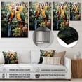 thumbnail image 4 of Designart "Pair of Parrots on a Branch III" Animals Metal Wall Art Prints, 4 of 5