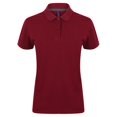thumbnail image 1 of Henbury - Polo de manga corta de micro-fibra para mujer (Vino), 1 of 2