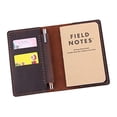 thumbnail image 1 of Funda Cuero Cuaderno Field Notes, Funda Cuero Hecha Mano Moleskine Cahier, Funda Cuero Portaplumas Cuaderno 3.5x5.5 - Café, 1 of 3