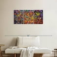 thumbnail image 2 of Elephant Stock 20 Million Things To Do Wall Art - Horizontal Multi Panel Canvas - Living Room Wall Decor - Abstract Multi Panel - Green And Blue Decor By Osnat Tzadok - 38" x 18", 2 of 8