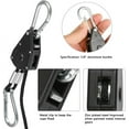 thumbnail image 2 of 4 Pcs Ratchet Ropes with Hooks for Lamp or Plants, Adjustable Hook Rope 220cm Lo, 2 of 5