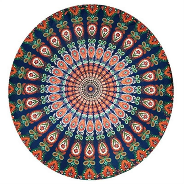 maskred Tapis de Plage Rond Tapis de Plage Impression Tapis de Plage Tapis No.12