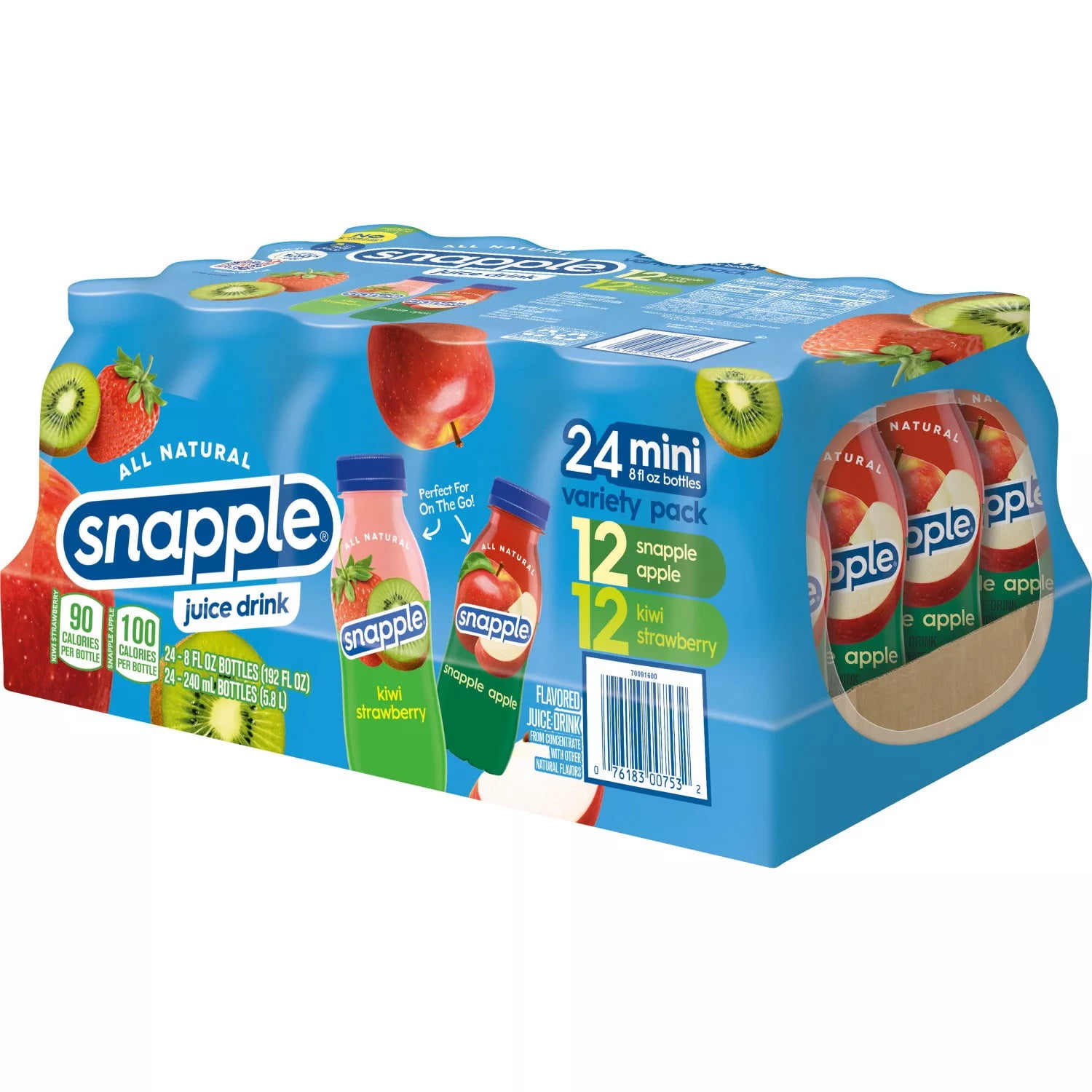 Snapple Juice Variety Pack, 20 Fluid Ounce (Pack of 24)