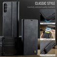 thumbnail image 3 of Autspace Funda para Teléfono Samsung Galaxy A14 4G/5G 6.6 Pulgadas Funda Magnética para Teléfono Funda Protectora de Cuero con Función de Tarjetero Funda Abatible a Prueba de Golpes,Negro, 3 of 10