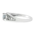 thumbnail image 4 of 14k White Gold Round White Topaz And Diamond Ring, 4 of 6