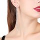thumbnail image 3 of Pendientes de de imitación de cristal brillante, clásico y elegante para mujeres y niñas Yinane Pendientes largos de borlas, 3 of 8