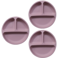 thumbnail image 1 of Suction Plates for Babies & Toddlers| Plates Stay Put with Suction Feature | Divided Design | 3 Pack, 1 of 5