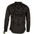 thumbnail image 3 of Xtreme Couture By Affliction Men's Button Down Shirt ROYALTY REV WING Black, 3 of 9