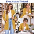 thumbnail image 5 of WUJINXIA Womens Lightweight Loose Fit Cardigan Coat Open Front Long Sleeve Sweater Jacket with Side Pockets, 5 of 6