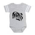 thumbnail image 1 of CafePress - Gothic Skull Initial B - Cute Infant Baby Football Bodysuit, 1 of 1