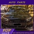 thumbnail image 5 of Apto para Audi A3/s3 Rs3 14-24, marco de fibra de carbono modificado, borde delantero y trasero, pala lateral, rejilla, alerón y cola, 5 of 5