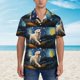 thumbnail image 2 of Fotbe Vintage Starry Sky Labrador A Camisa Hawaiana para Hombre Unisex – Camisa Casual de Verano con Botones de Manga Corta de Algodón y Lino,XX-Large, 2 of 7