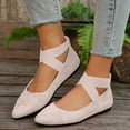 thumbnail image 2 of YLYL Women's Ballet Flats with Ankle Straps Pointed Toe Slip on Comfortable Fashion Casual Walking Shoes, 2 of 9