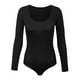 thumbnail image 4 of Gibobby bodysuit mujer sexy lencería Body de manga larga con cuello Rojoondo para mujer Cómodo la Tops Trajes de cuerpo sexy Ropa de mujer (Negro, L), 4 of 5