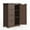 Dark Brown-33"H, variant on Small Pantry Cabinet, Asofer 42.5"H Storage Cabinet with 2 Drawers and Adjustable Shelves for Living Room, Kitchen, White