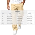 thumbnail image 3 of Turilly Sweatpants Plus Size Men's Straight Leg Sweatpants Side Pockets Drawstring Elastic Waist Loose Trousers, 3 of 8