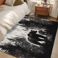 thumbnail image 5 of 3x5 Washable Area Rug, Brown Bear Non-Slip Rectangle Rug for Living Room Bedroom, Black Bear Forest Animal Modern Art Vintage Indoor Low Pile Floor Mat for Home Decor, 5 of 9