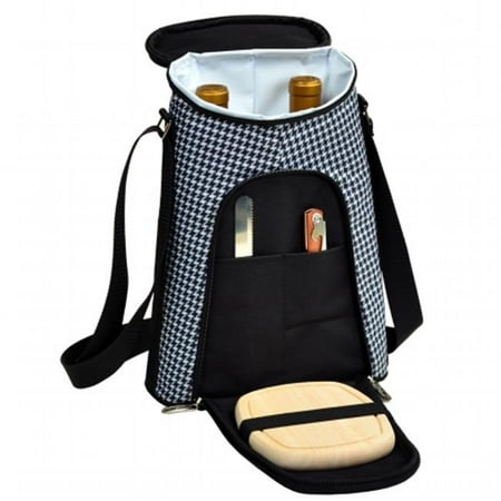 

Two Bottle Carrier and Cheese set - Houndstooth
