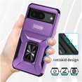 thumbnail image 2 of Funda para GANGXUN Google Pixel 8 - Soporte metálico, Función magnética, Morado, 2 of 5
