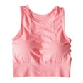 thumbnail image 4 of Women's Tank Style Sports Bra Yoga Crop Tank Tops Fitness Workout Running Top Plus Size Adjustable Wirefree Sport Bra, 4 of 9