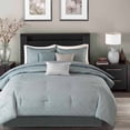 thumbnail image 2 of Home Essence Hudson 7-Piece Jacquard Comforter Bedding Set, 2 of 6