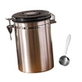 thumbnail image 2 of Recipiente para café multifuncional con cuchara de acero para granos de café domésticos plata 1.8L, 2 of 8