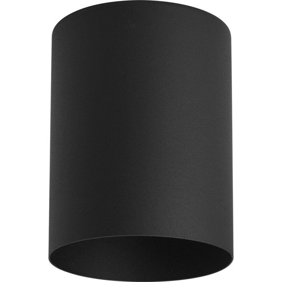 Lámpara de techo Progress Lighting Cylinder Collection 5, color negro