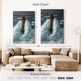 thumbnail image 4 of Elephant Stock Storm At La Jument Lighthouse Wall Art - Vertical Canvas Wall Art - Living Room Wall Decor - Nautical Canvas - Teal And Blue Decor - 34" x 51", 4 of 8