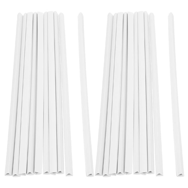 20pcs Binding Bars Slide Grip Clear A4 Paper Binding Covers Sliding Bar for Office School Reports Documents