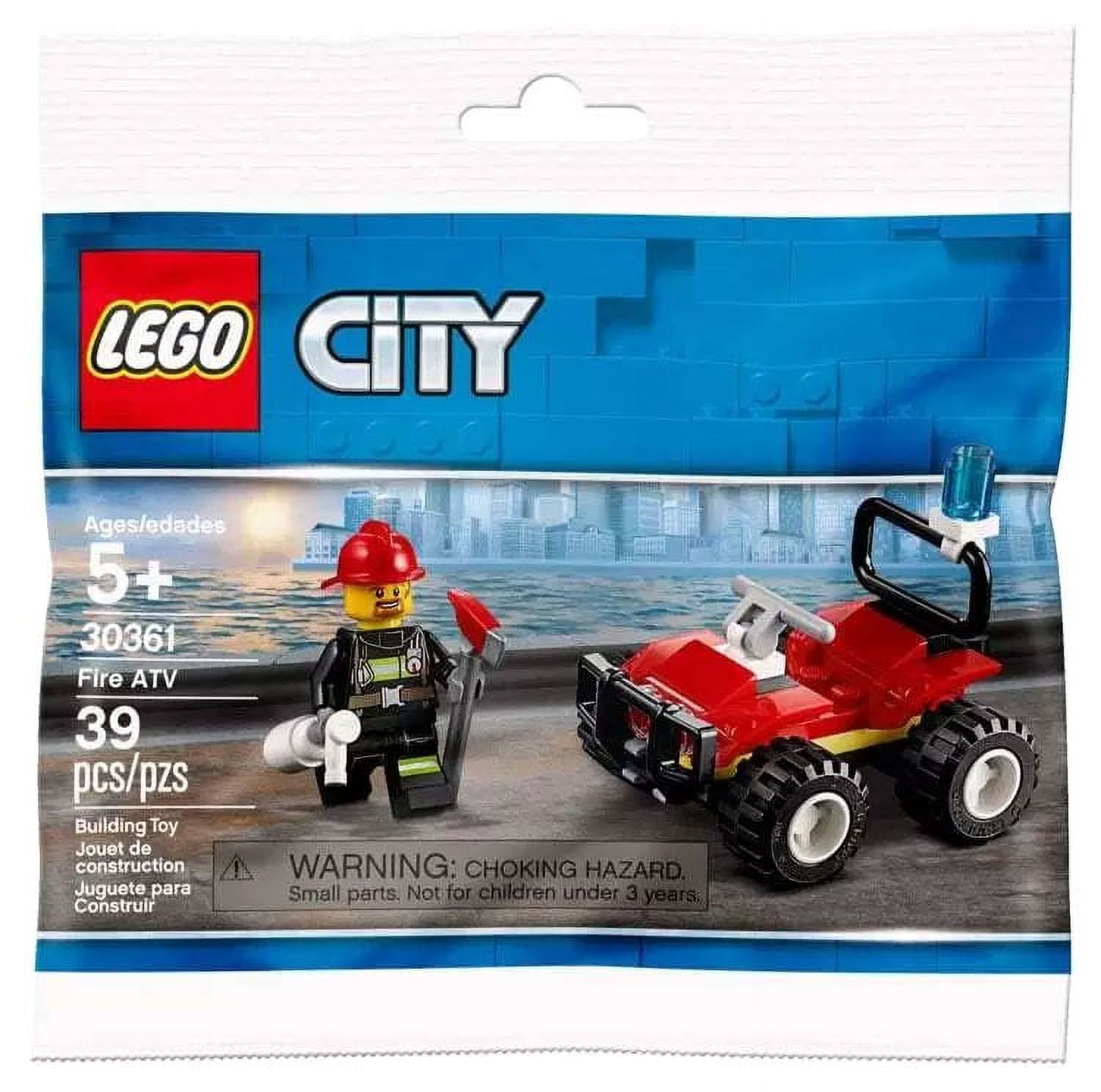 LEGO City Fire Rescue Water Scooter 30368 Custom Building Construction Set Kit Walmart