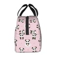 thumbnail image 2 of Lsque Cute Kawaii Panda Pattern Lunch Bag Women/Men Insulated Lunch Box,Small Leakproof Cooler Food Lunch Containers Reusable High Capacity Lunch Tote Bags, 2 of 6